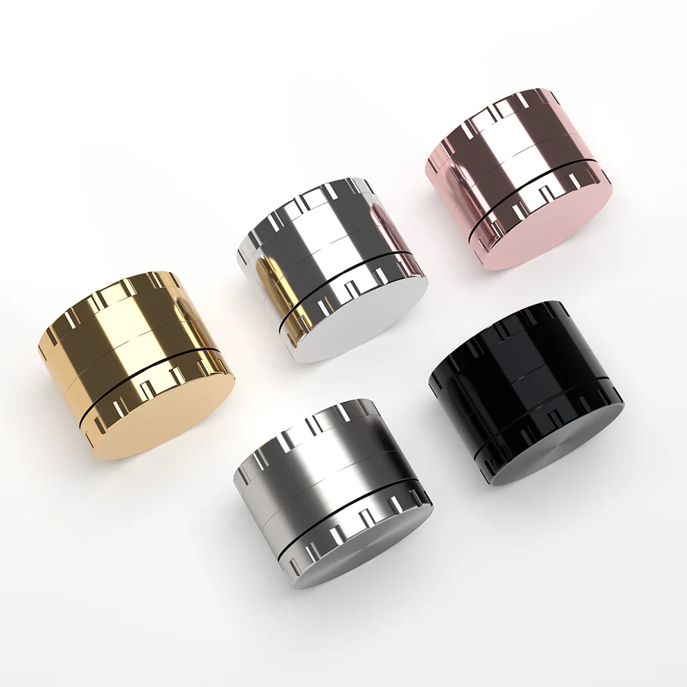 VA Stainless Steel Grinder Food Grade Smoking Tool Tobacco Powder Cutting Machine Custom Metal Manual Spice & Herb Grinder