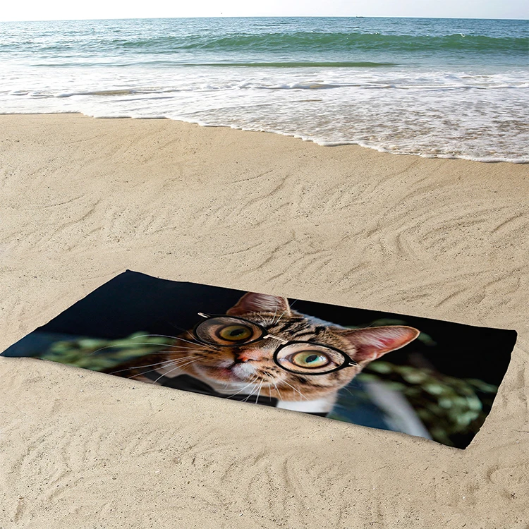 High Quality Microfiber Suede Beach Towel Adults Customizable Soft Cotton Bath Swim Quick Dry Sand Proof Novelty Pool Summer