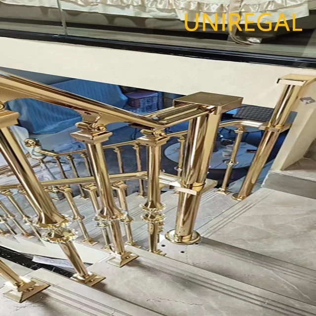 Top-ranking suppliers Villa/Bar Aluminum Alloy Acrylic Stair Case Metal Balustrade Handrails/Railing