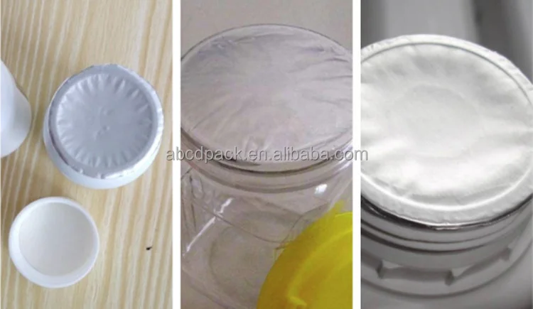 Customized Size Heat Induction Liner Pellable Aluminum Foil Seal Coated Treatment Sealing Liner For Glass Plastic Bottle