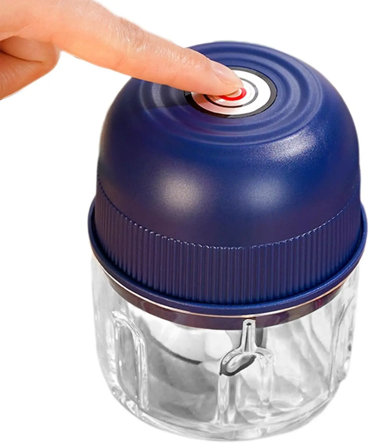 Electric Garlic Chopper Portable Cordless Mini Food Processor Rechargeable Vegetable Chopper Blender for Nuts Chili Onion Minced