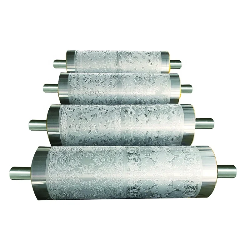 Custom pvc foam board embossing machinery roller steel engraved roller embossing roller for pvc film/pressing plastic/leather