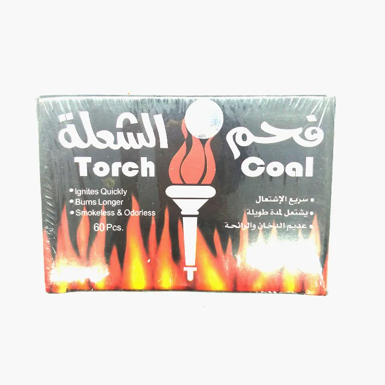 
 Кокосовый уголь для кальяна с белым пепером  