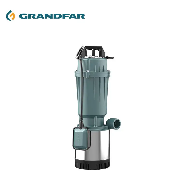 Grandfar GVS 0.7KW 1HP 42m head Vertical copper motor aluminum barrel stainless clean water submersible pumps
