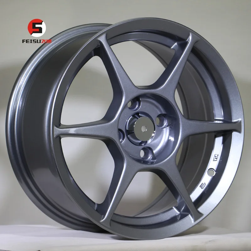 15inch P1 sports alloy wheels 15*7  4*100 ET35 CB73.1 grey white
