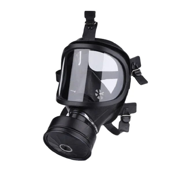 reliable quality all-purpose MF14 self-breathing rubber large view full face gas mask for worker