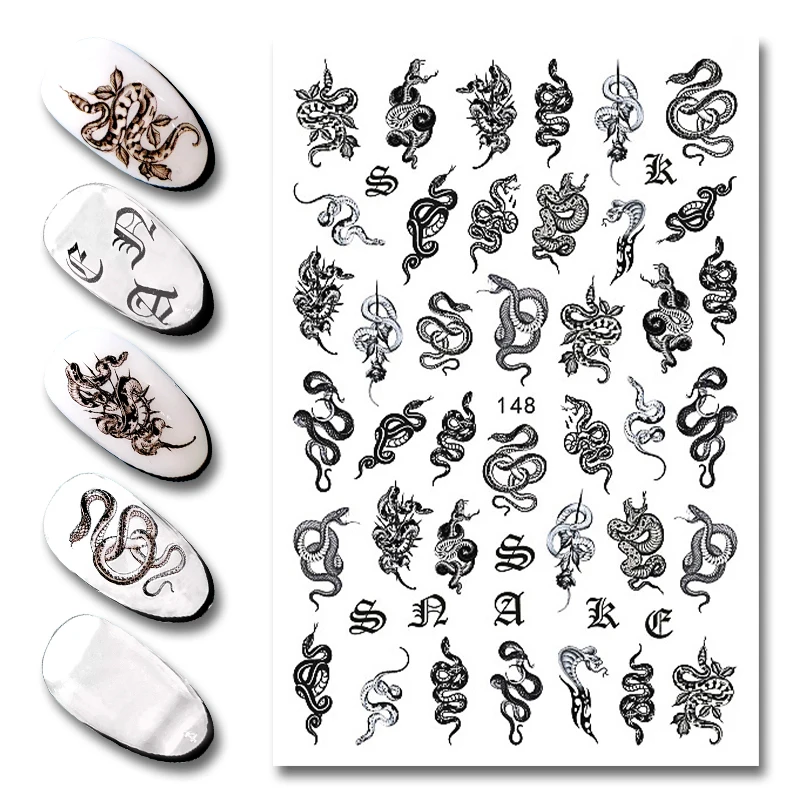nail sticker art flower 2d EB series DIY Decoration 2021 Fashion customized design cartoon Self-adhesive Decals