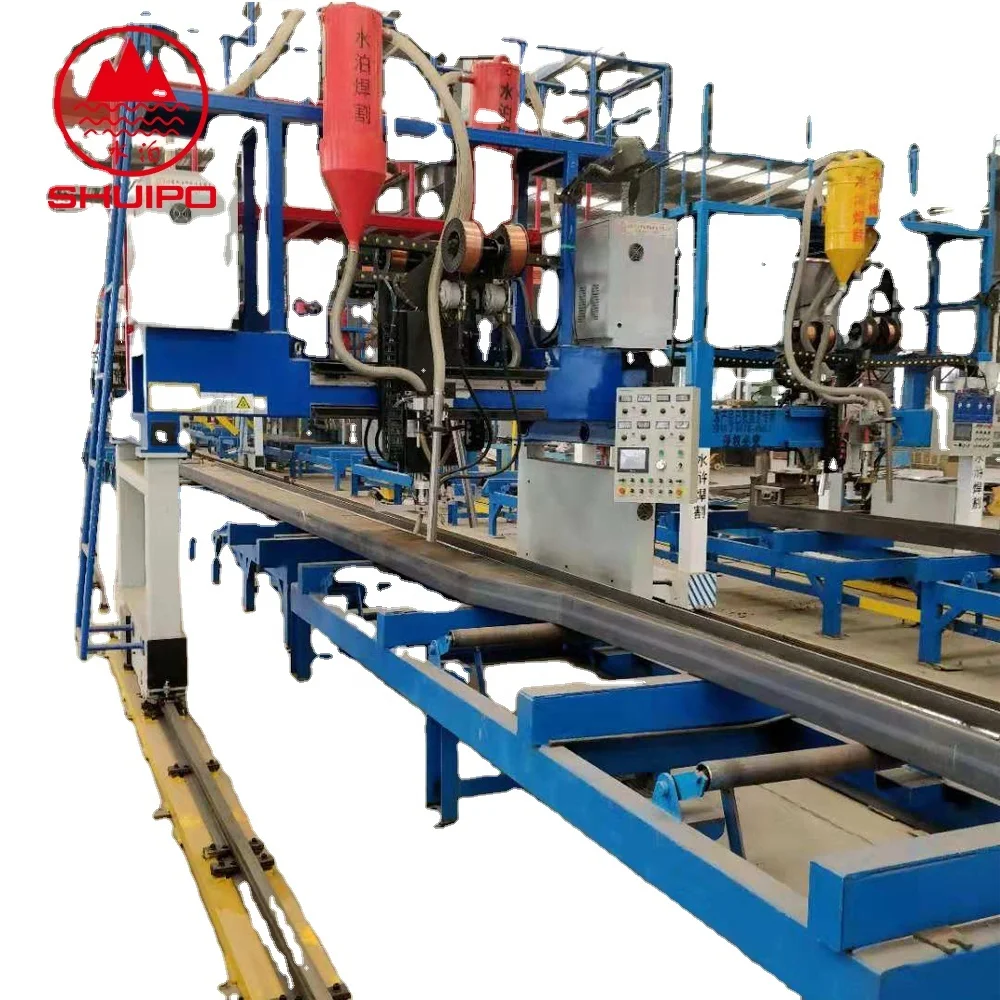 SHUIPO mig mag aluminium welding machine for semi trailer main beam automatic assembly machine
