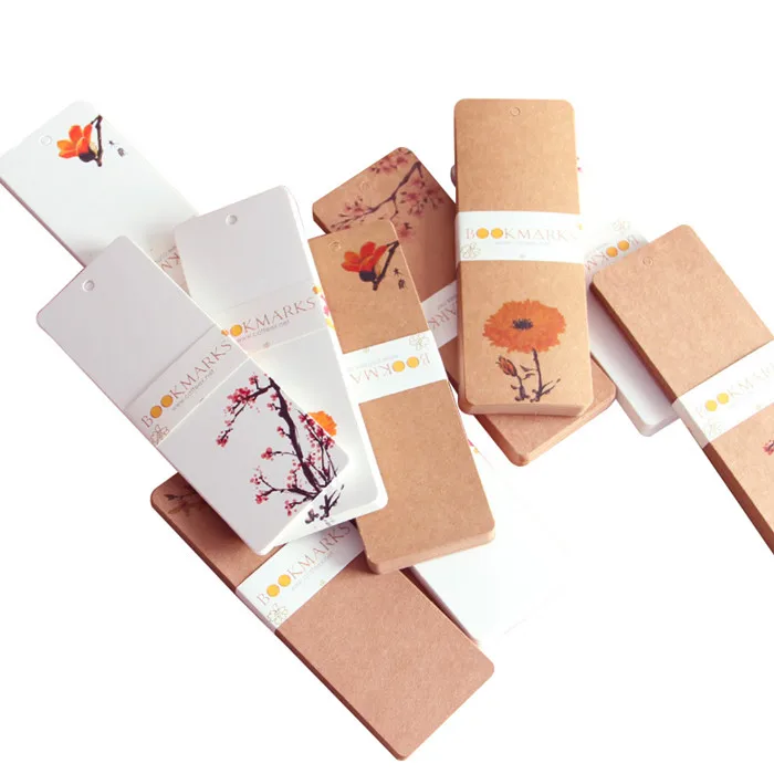 High quality custom design full color cardstock bookmark printing