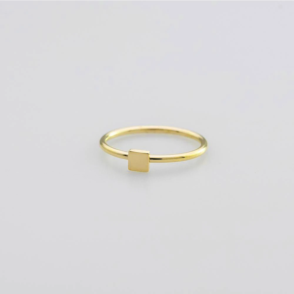 Delicate Rings Stainless Steel 18K Gold Plated Jewelry Mini Ring Custom Jewelry Anillos De Acero Inoxidable Wire Rings