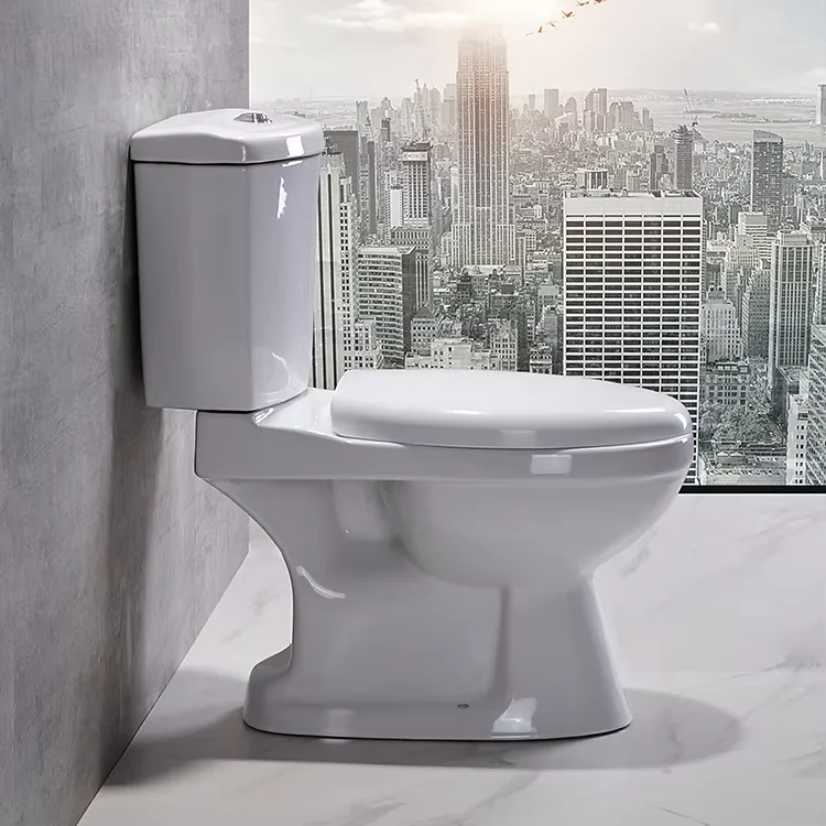 Чаша унитаз из двух частей оптовая продажа дешевая цена chaozhou kenya отель фарфор маленькая ловушка для ванной