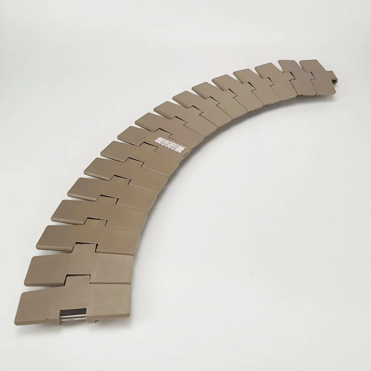 Uri-880TAB-K450 Customized Beverage Bottle Conveying Belt POM Side Flexing Plastic Flat Top Chain