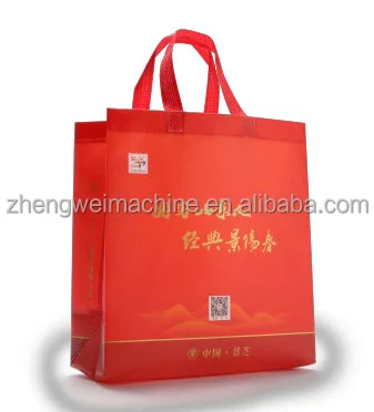 Zw-A9  step forward type fixed length equipment production stability one psc Non Woven Shopping Handle Box Bag Making Machine