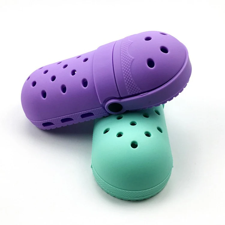 
2021 new Silicone stationery bag solid color large capacity pencil case primary secondary school students shoes pencil bag 