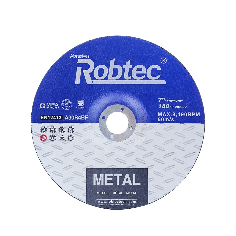 Robtec180*3.2*22.2mm aluminum oxide abrasive metal cutting disc