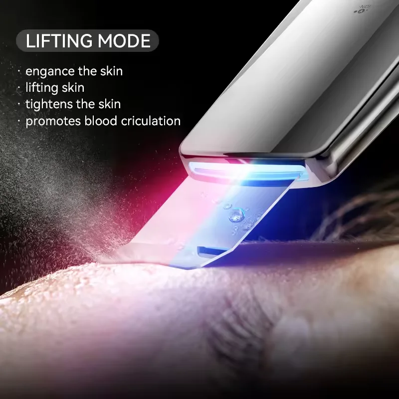 Face Cleaning Skin Scrubber Spatula Facial Dead Skin Peeling Machine Professional Ultrasonic Skin Scrubber