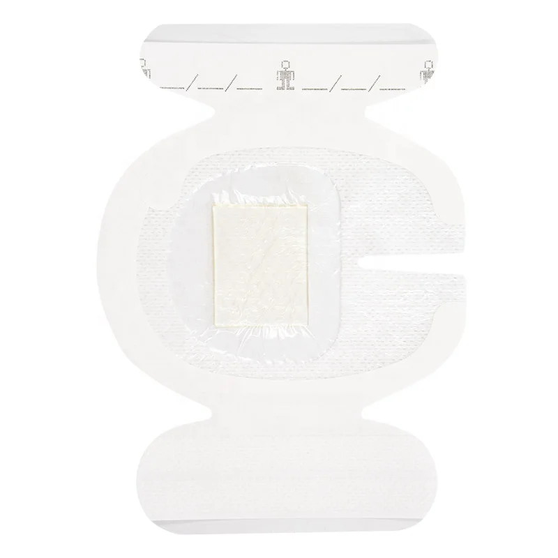 Transparent Film wound Dressing CHG iv dressing with hydrogel pad