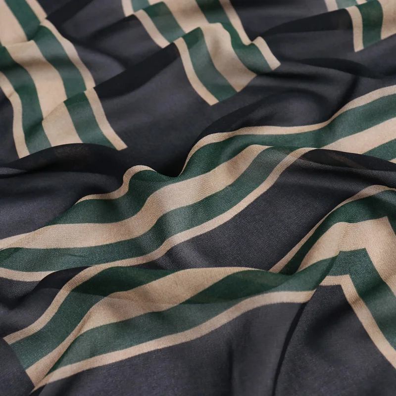 cherry sublimation printed gradient color abaya crinkle thick pure crinkle chiffon bland fabric pakistan hot selling