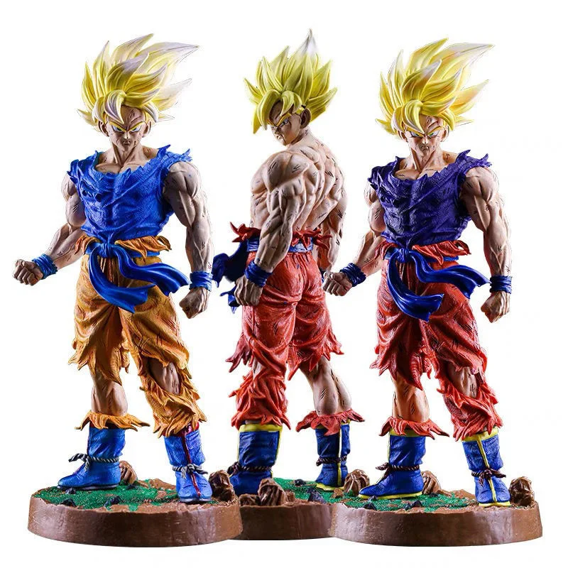 45cm Dragon Balls Goku Super Saiyan Action Figures Pvc Collectibles Statue Model Anime Figurine Dragon Balls Z Action Figures
