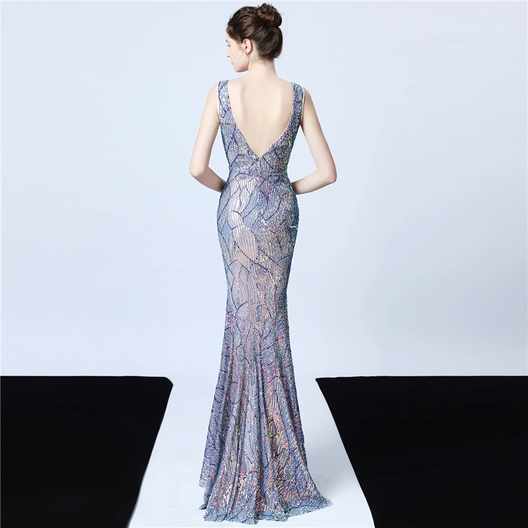 18016#Mid-Short women sequin grown off shoulder haute evening dresses short plus size dress  bridesmaid dress