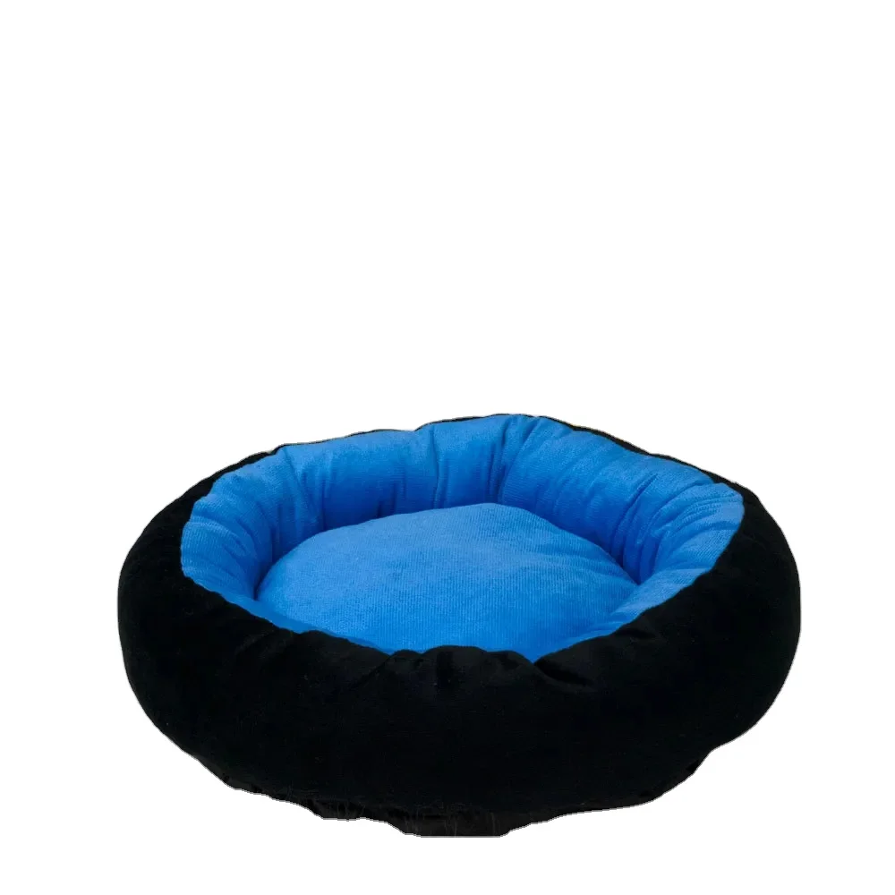 Luxury Washable Plush Soft Claming Donut Dog Bed Extra large Dog Sofa Cat Round Pet Beds