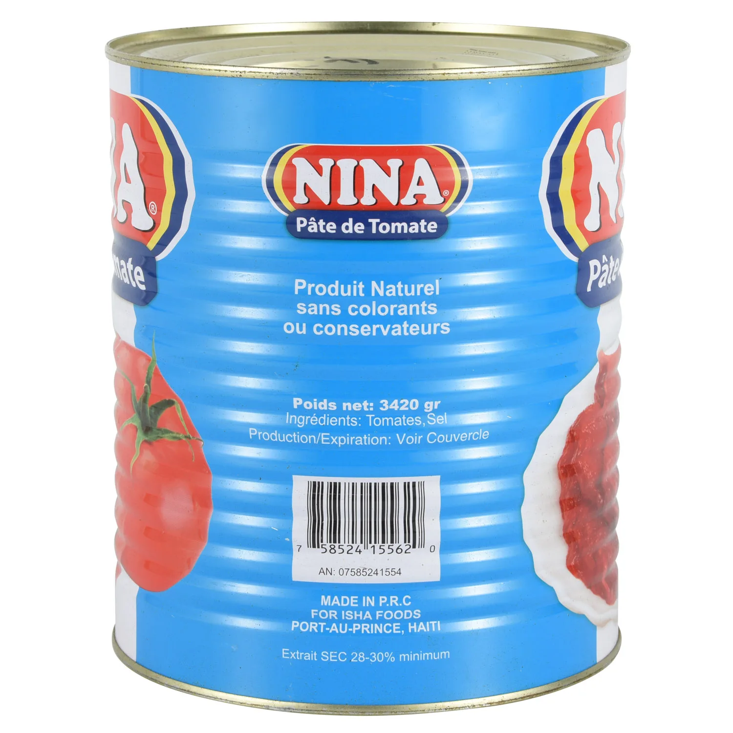 Canned tomato paste factory direct selling tin tomato mix sauce tomato paste 28-30 brix 2.2kg 400g 70g