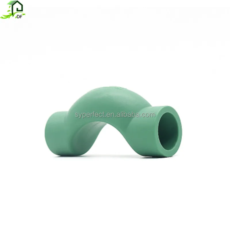 Hot and Cold Water Pipe accessories Green Elbow Pipe Swivel Joint Flange