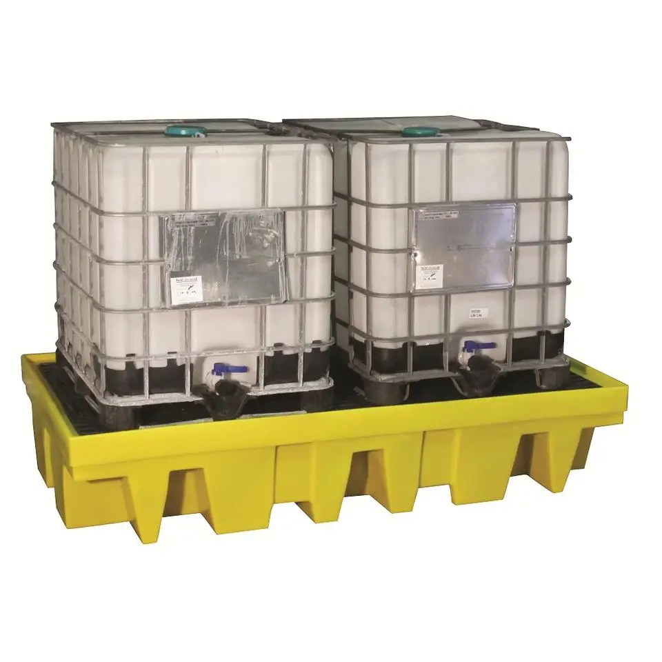 Chemical Oil Spill Containment Plastic Pallets Secondary Containment Pallets For Drums