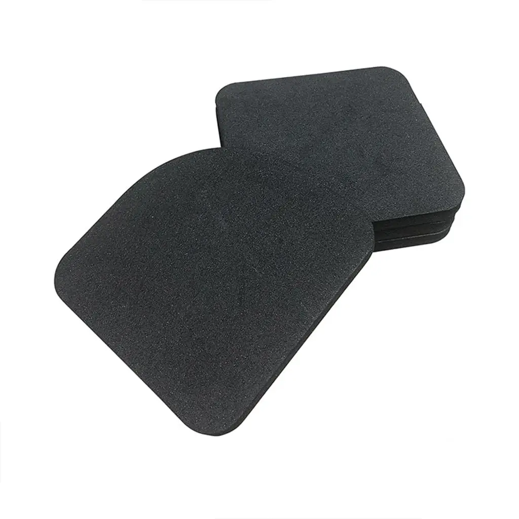 4-Pack Black EVA Anti-Vibration Pads for Furniture Waterproof and Non-Slip Mats for Washing Machines and Refrigerators