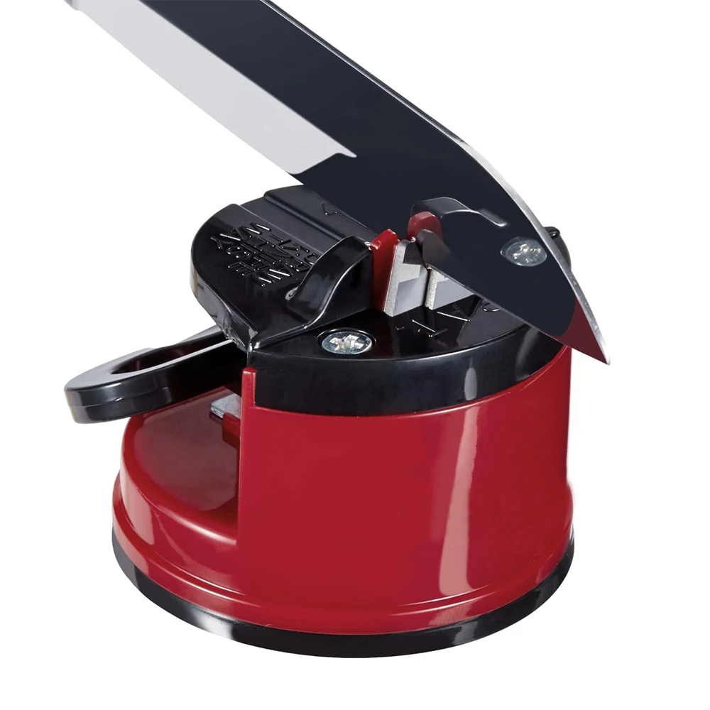 KITCHENCARE Wholesale Manual Knife Scissors Sharpener Tool Grinder Tungsten Kitchen Knives Sharpener with Suction