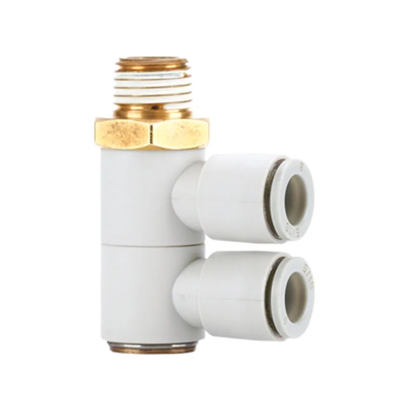 SMC original Genuine authentic Double Universal Male Elbow tube connector  KQ2VD08-01AS