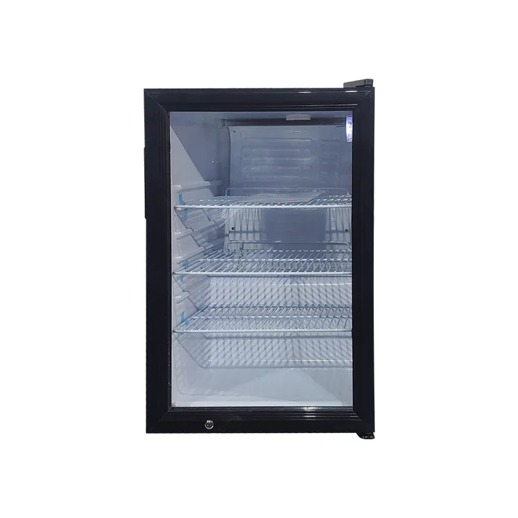 NUELEAD 70L Коммерческая столешница гладкая панель дисплей охладитель стеклянная дверь холодильник маленький