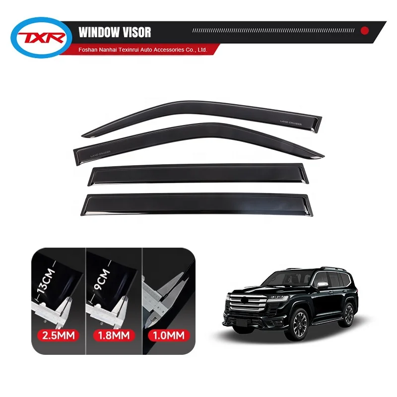 Car Vent Visor Window Deflectors Sun Door Visor Rain Shield  Auto Exterior Accessories for TOYOTA Land Cruiser LC300 2021- 2022-