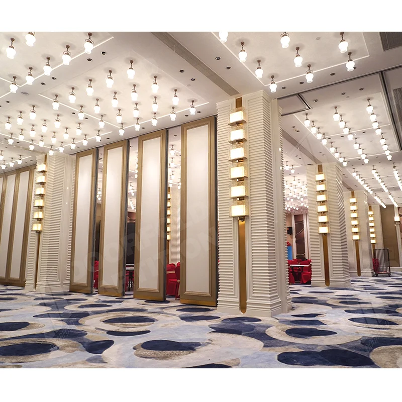 Banquet hall partition movable interior sliding wall hall acoustic partition moveable wall