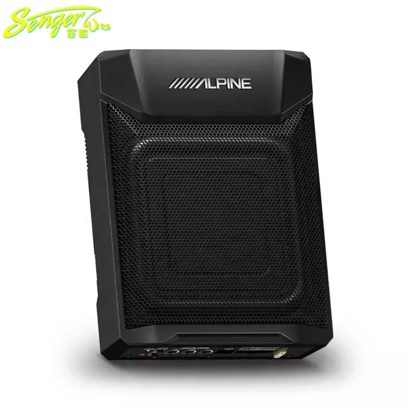 Альпийский PWE-7700W-EL активный автокресло ультра тонкий сабвуфер 7*7 дюймов модификация аудио автомобиля