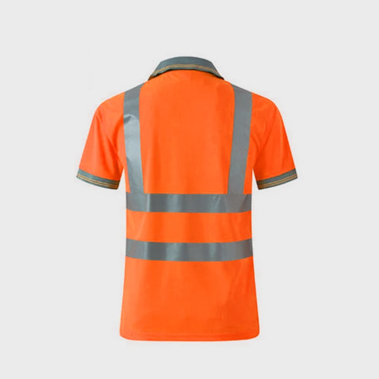 Wholesale custom t-shirt printing reflective vest highway guardrail quick-drying t-shirt short-sleeved reflective clothing