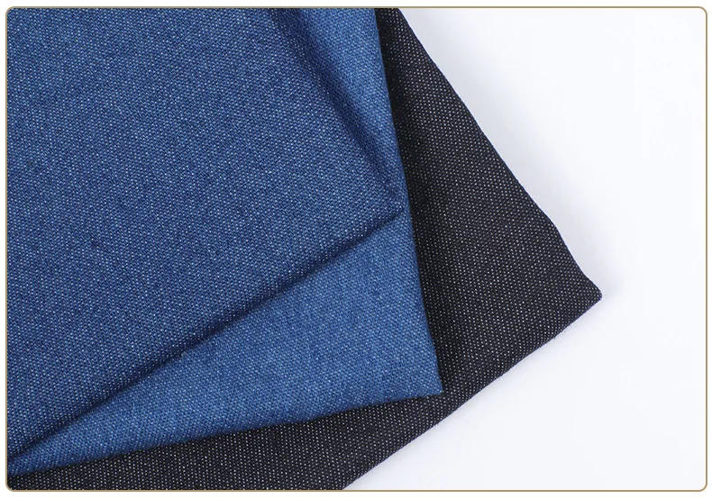 high quality wholesale 6oz cvc cotton polyester elastic stretch spandex denim fabric jean fabric