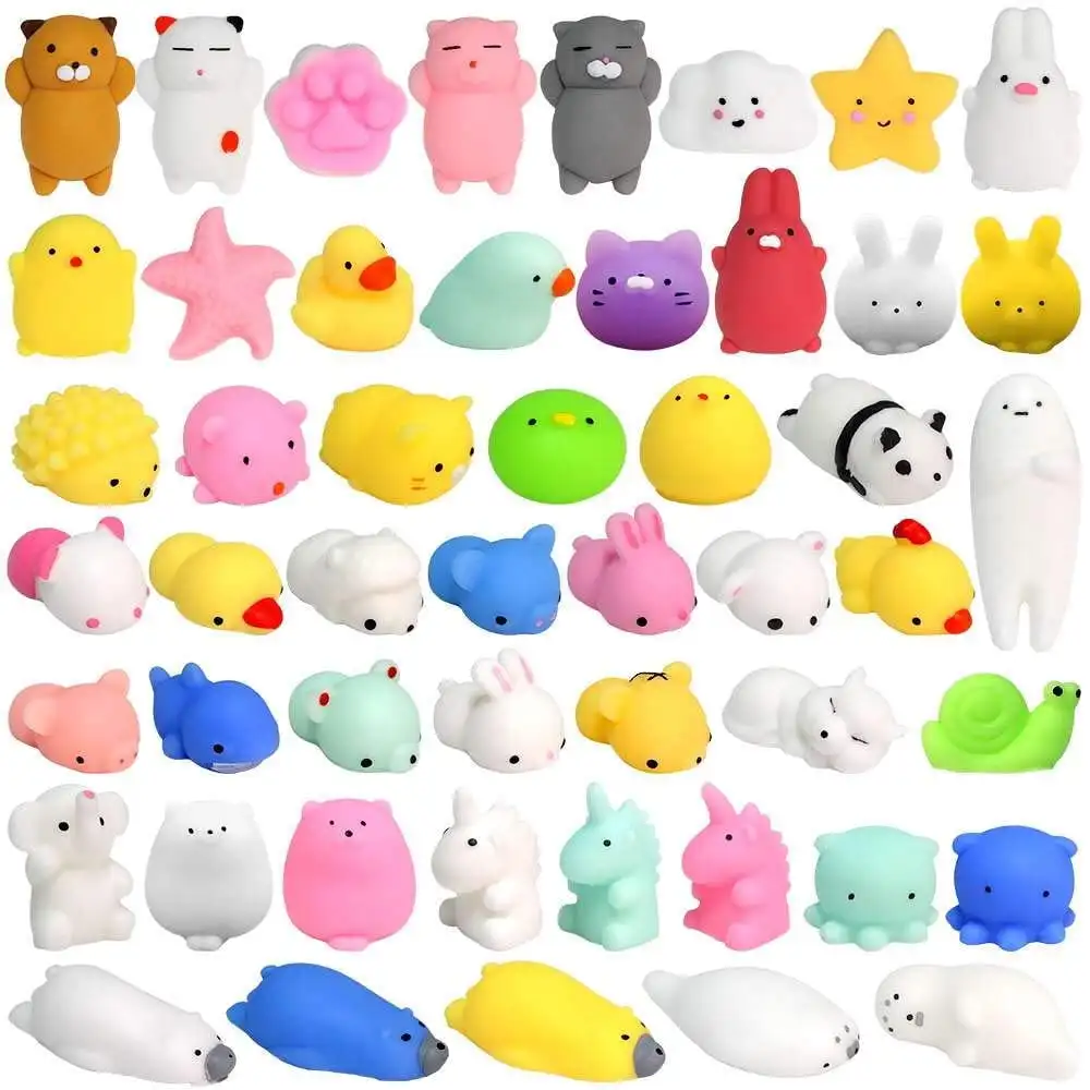 2024 Mochi Squishy Toys Mini Squishies Kawaii Animal Squishies Party Favors for Kids Random Stress Relief Toys