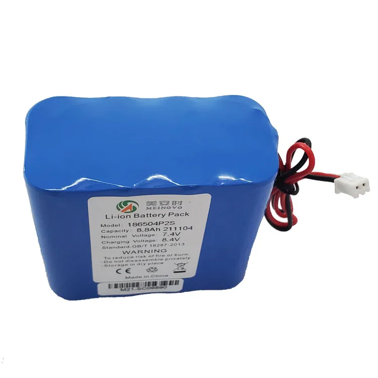 Factory Supply LED Lamps Battery Rechargeable 18650 Li Ion Battery Pack 7.4V 8800mAh Akku