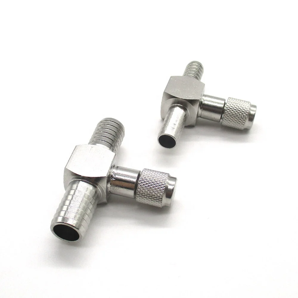 China Factory Producing High-Quality Stainless Steel Two-Way 1/4 Inch Barb Hose Schrader Check Valve