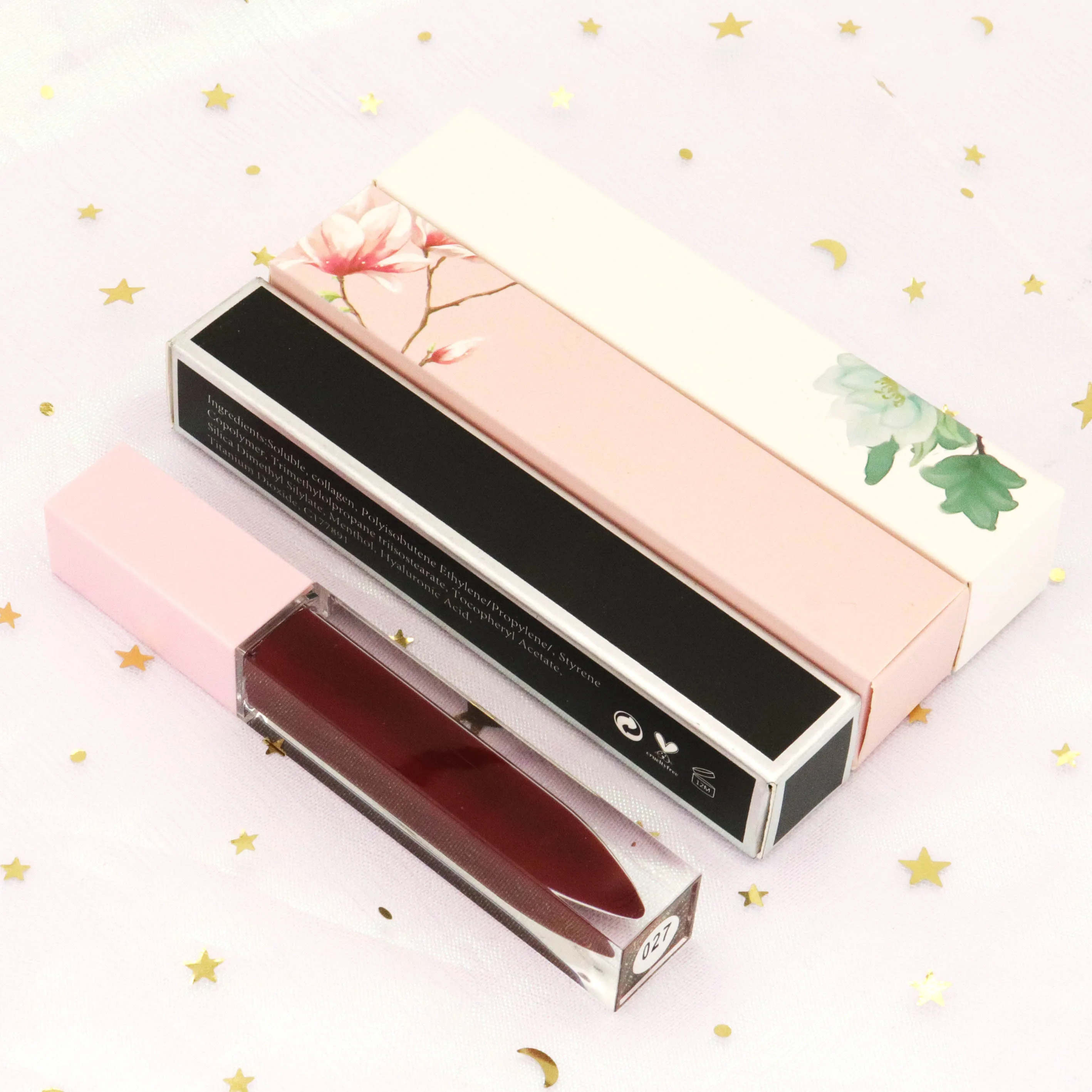 High Quality Private Label Vegan Lipstick Waterproof and Moisturizing DIY Lipgloss