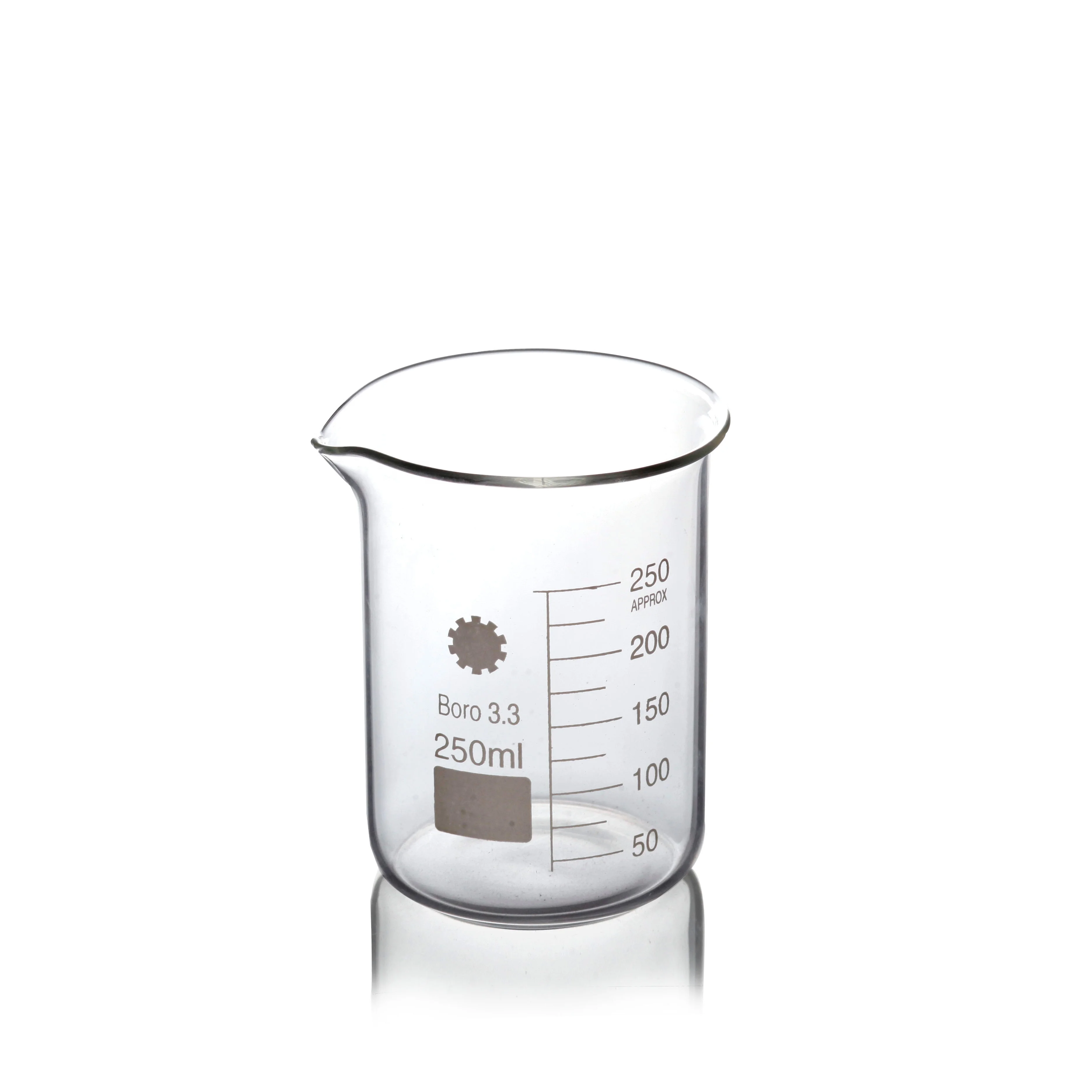 Лабораторный низкий стакан из боросиликатного стекла