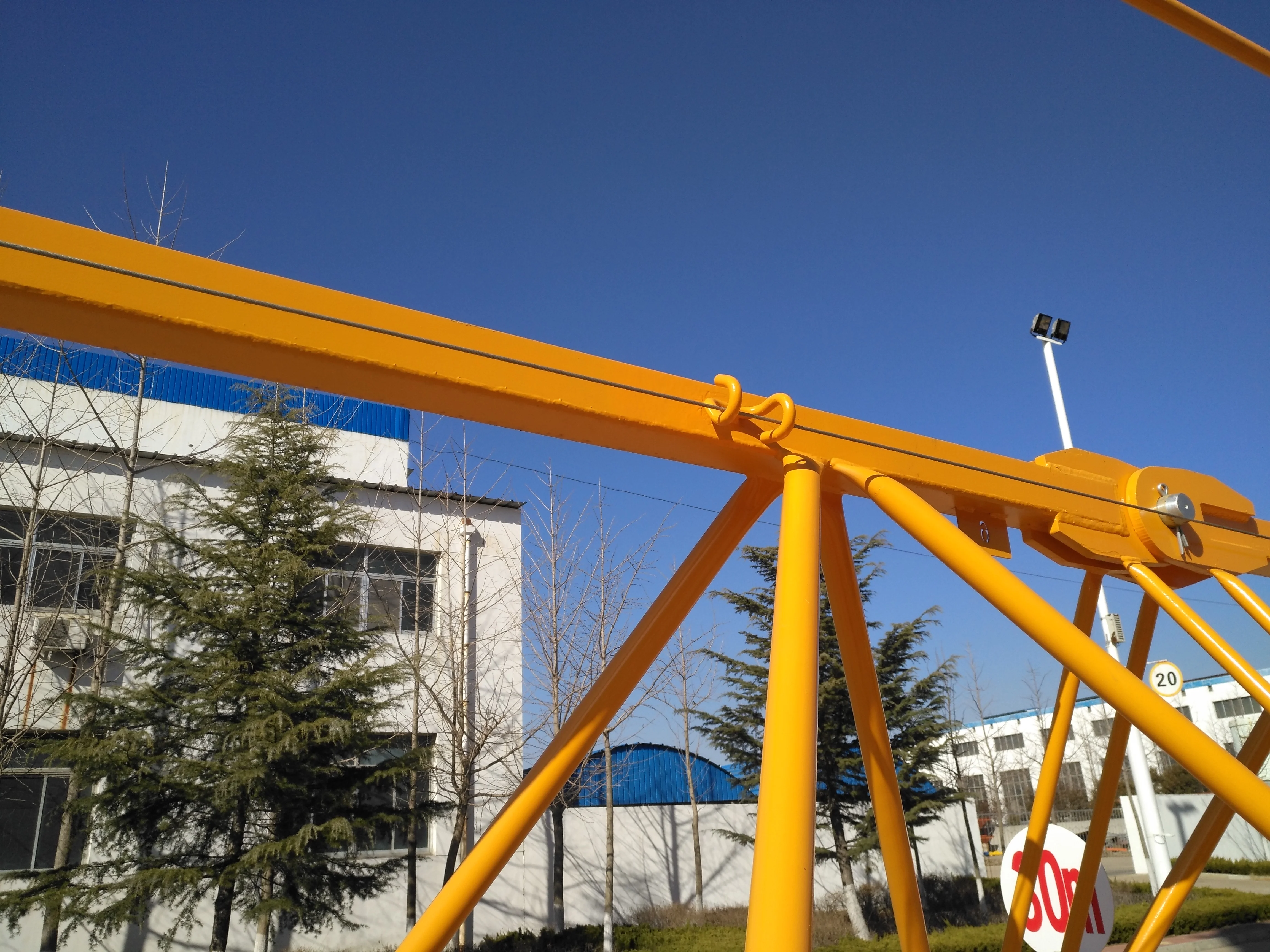 PT7032 Tower Crane with 16 Ton Load Capacity New Condition Construction Industry Featuring Core Components Motor Gear Bearing