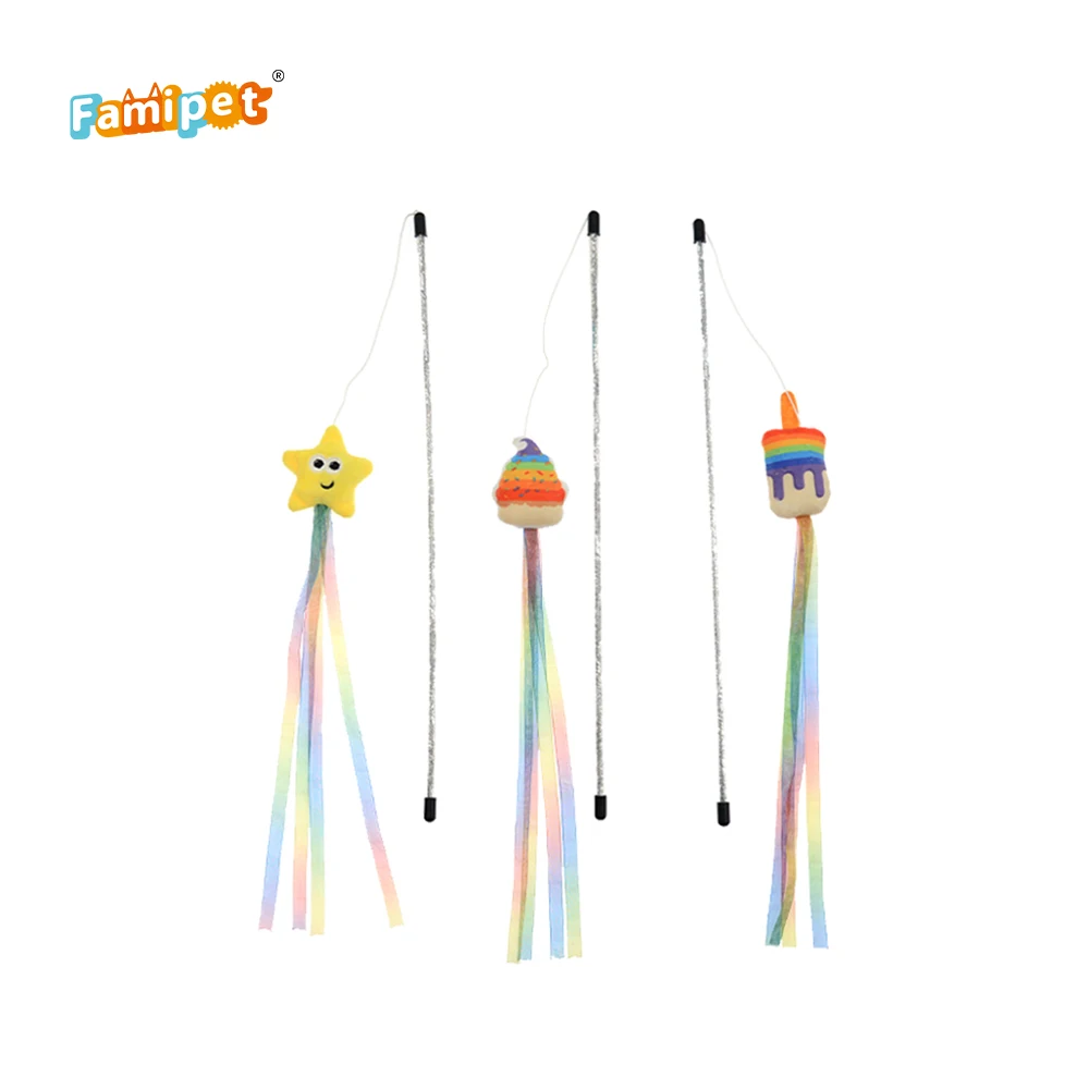  Cat Toys Set Products For Pets Competitive Price Catnip Customized Unique Styling Long-Tailed Dangler