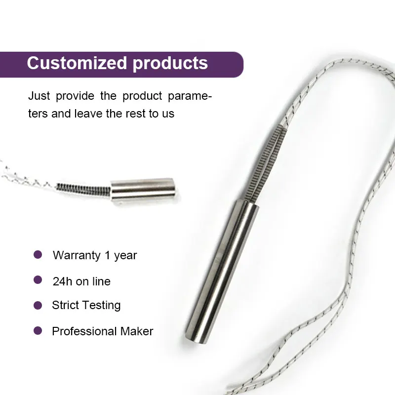 BRIGHT 230V 400W Resistance Tube Rod Heater 10*280Mm Cartridge Heating Element For Packing Machinery