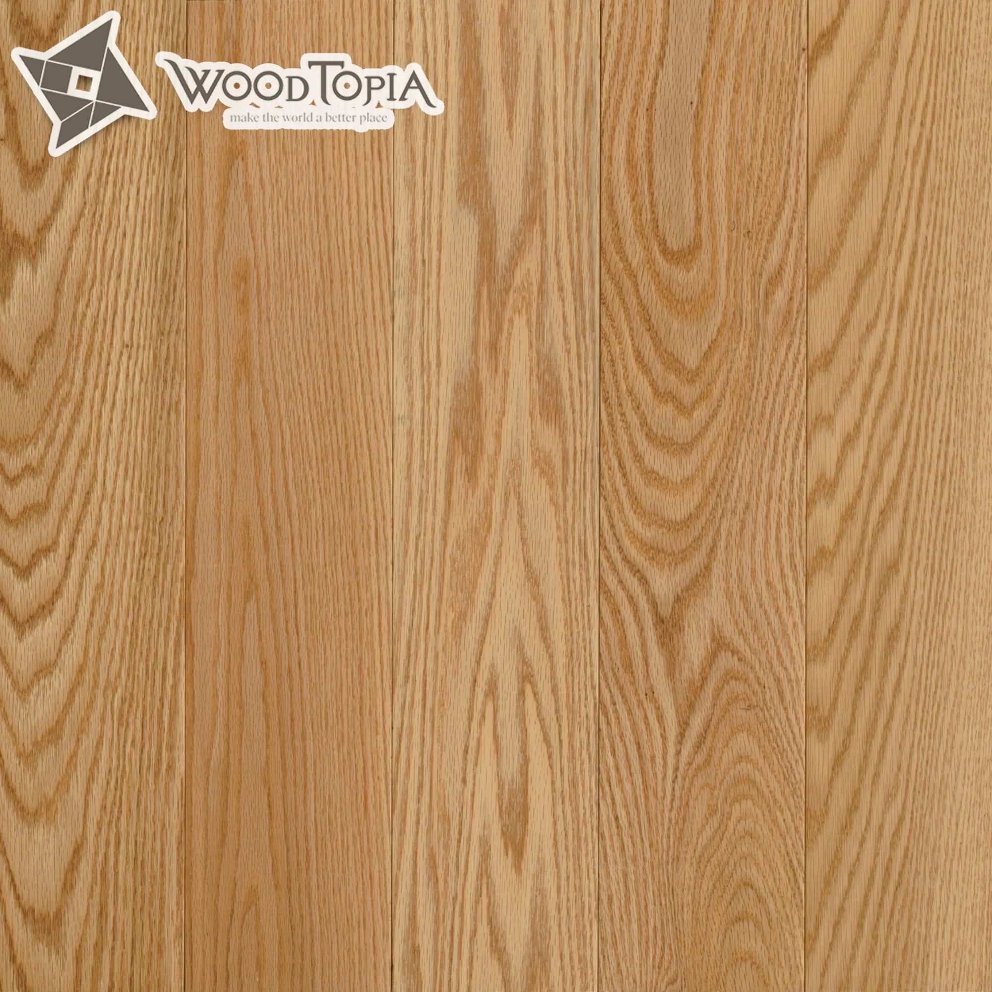 High Quality Grade AB Unfinished Red Oak brushed Waterproof Hardwood Flooring Indoor engineered wood flooring