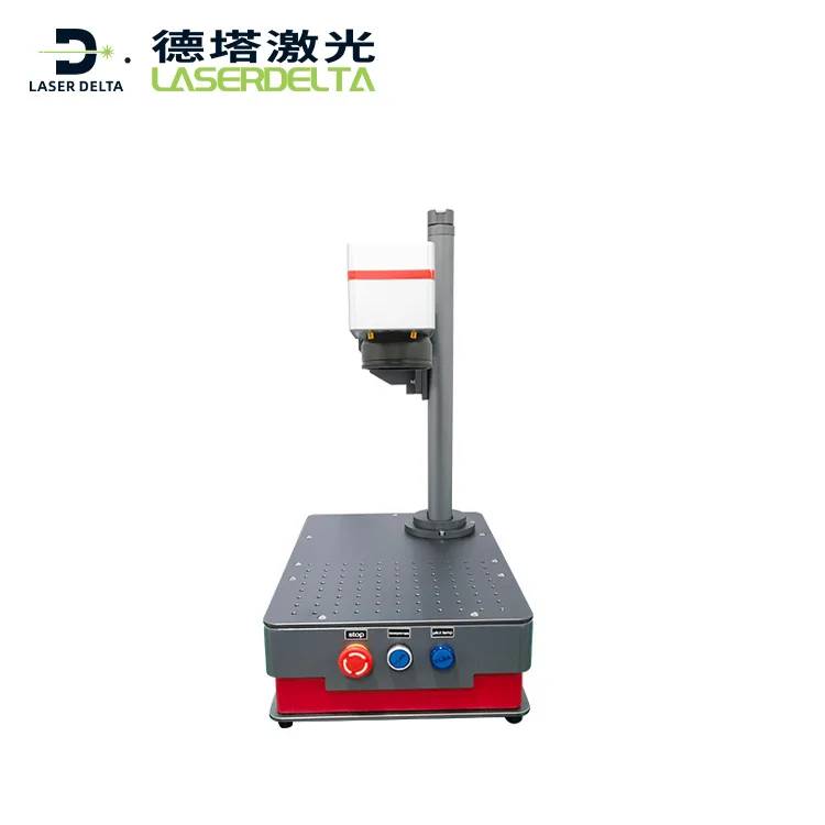 portable 20w 30w fiber laser mark machine for metal stainless steel nameplate pet tag gold silver jewelry engraving