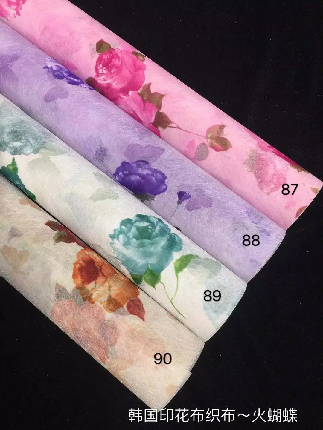  Нетканый материал печать корейский Материал Новый стиль упаковка бумага букет подарочная коробка