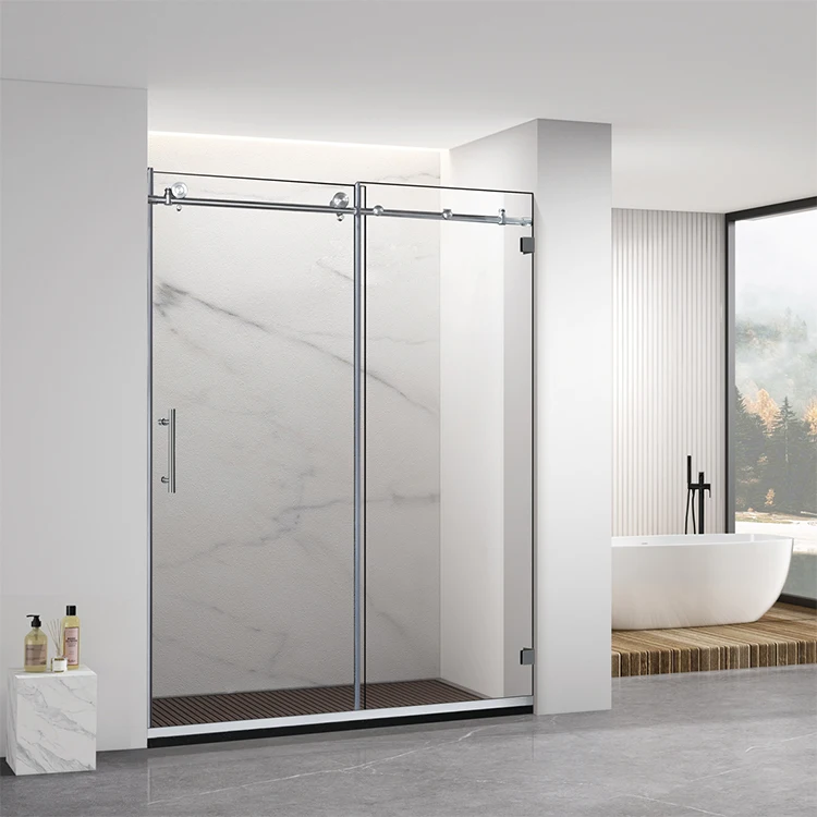 Fashionable Bathroom Design Glass Shower Screen Made in China Frameless Shower Door