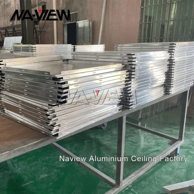 Aluminum Acoustic 2x2 Suspended drop ceiling tiles